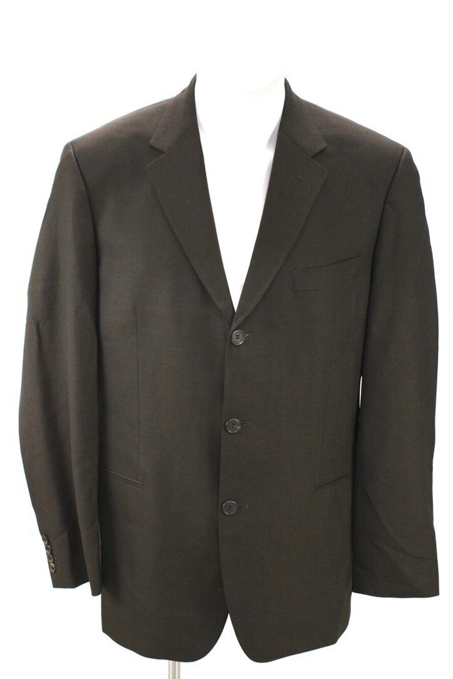 Hugo Boss Einstein Suit Jacket Men 42R Brown Guabello Super 130s Wool Luxury USA